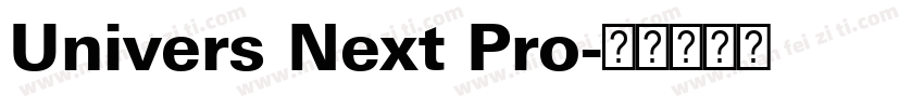 Univers Next Pro字体转换